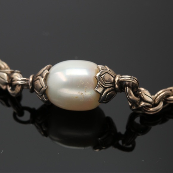 Scott Kay Sterling Silver Cultured Pearl Necklace - Picture 4 of 13